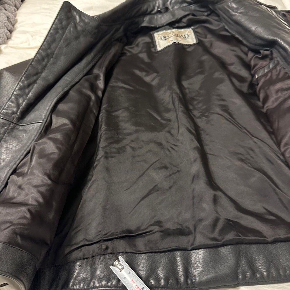 Open Road for Wilson Vintage Black Leather Fringe Jacket - Picture 12 of 14